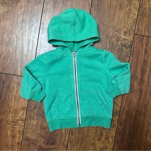 Green zip up hoodie 12-18 months